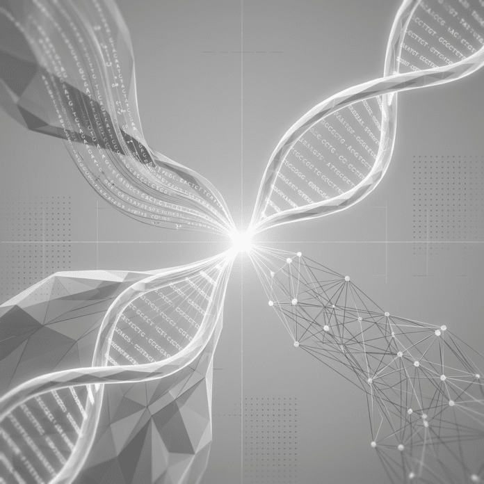 Illustrazione sulla sintesi dell'informazione biologica e l'inferenza al design